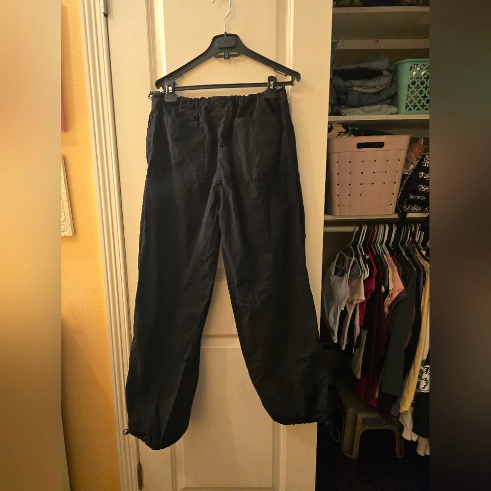 STR stradivarius Wide Leg Trousers Sz M Black - Picture 3 of 7